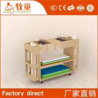 厂家批发幼儿园儿童实木书架组合 幼儿园挂墙书架展示架定制