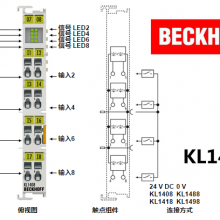 供应德国倍福Beckhoff KL1418 8通道数字量输入端子模块，24 V DC