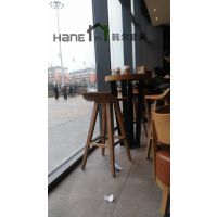 供应星巴克咖啡厅桌椅/实木家具软装定制/上海韩尔家具