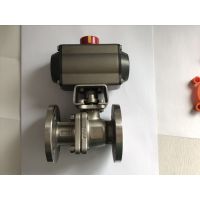 气动两片式球阀(气动、单作用/双作用、群威品牌)