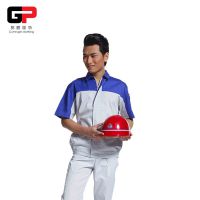夏季短袖工作服 工作服定制 工厂 车间工作服 郭鹏服饰B02夏款