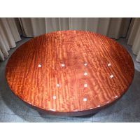 巴西花梨木圆桌 原木餐桌215宽12厚实木圆盘茶桌简约现代厂家直销