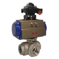 气动三通螺纹球阀(三通、T型/L型、螺纹连接)