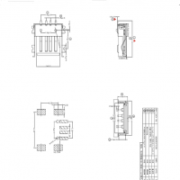 USB 2.0Ƭĸ4PĽȫSMT4.6mm  