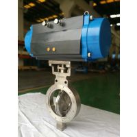 气动蝶阀(单作用/双作用气缸、硬密封气动、群威品牌)