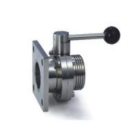 卫生级法兰蝶阀 不锈钢法兰蝶阀