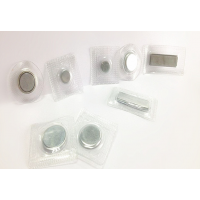 PVC磁钮扣 透明PVC塑料压膜磁铁扣 D21*3.5 22*2 22*4MM圆形防水大衣箱包磁钢