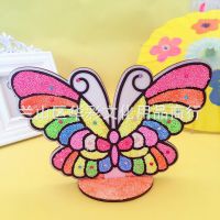 雪花泥EVA立体木板画彩泥画魔色板珍珠泥儿童益智手工玩具可选图