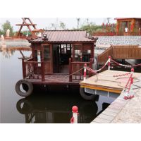 销售10米湖泊水库观光船 木质大型景观船 机动画舫船