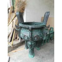 供应铜饕餮纹鼎洛阳广发青铜器摆件青铜鼎圆鼎