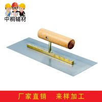 厂家供应 纯铜架木柄抹泥板 特厚不锈钢抹泥刀 QX-253 6钉平抹子