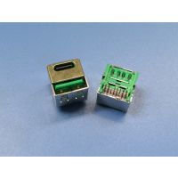 ɫһĸ USB 2.0 Aĸ+TYPE 180ȵ˫ֱ18P PCB-