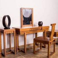 东莞展博实木梳妆台桌新中式白蜡木家具定制批发ZB-32