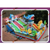 游乐城充气堡流行的款式 娱乐充气气模大滑梯 儿童游戏乐园充气蹦床
