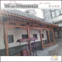 中式园林古建木质抄手游廊工程施工 室外木结构装饰