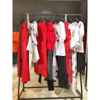 杭州品牌婉甸夏女装折扣 库存尾货一手货源走份混批