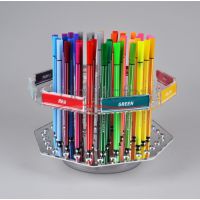 亚克力笔架 笔架组合套装 彩色绘画笔收纳架 有机玻璃收纳盒