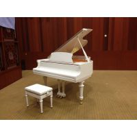 三角钢琴、OA-148浪漫的白色三角琴，百年欧洲传统工艺制作
