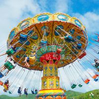 大型游乐场设备24人摇头飞椅 金博西瓜飞椅游乐设施