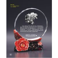 茶花陶瓷奖牌，活动水晶纪念牌，***陶瓷奖牌，佛山奖牌