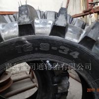 批发零售农用水田高花人字轮胎16.9-34 耐磨拖拉机胎BST