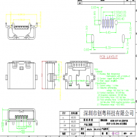 ƽ/MICRO ţͷĸ 5P ţ8.35*4.45 AB PCB-