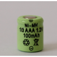 环保镍氢可充电电池1/3AAA100mAh电动玩具翻斗车电池