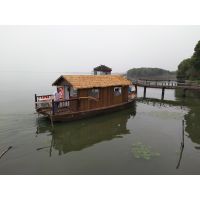 浙江江苏哪里有仿古茅草船 度假养老游玩木船 商务休闲木船厂家