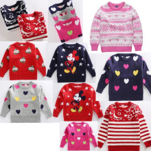 秋季韩版中童装毛衣地摊货源库存批发针织毛衣批发 小孩打底羊毛