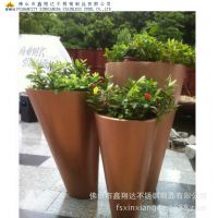 商业地产绿化盆栽花器加工批发 房产园林绿化配套项目花箱订做