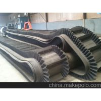 波状挡边输送带 挡边环形皮带 大倾角高60-160mm