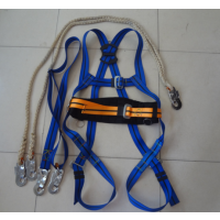 全身两挂点安全带；fasten safety belt; 厚腰型安全带；HAR-24双挂安全带