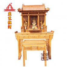 宝艺恒河仿宫殿佛龛配巧头桌带八仙桌屋顶神楼