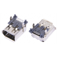 SMT firewire߽ӿ 1394 6Pinĸ PCB-