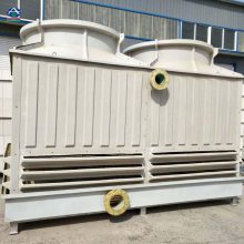 张家口宣化铸造工业型100吨的冷却塔_温降25度圆形逆流防腐凉水塔 华强