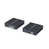 朗强HDBaset HDMI延伸器 单网线70米KVM延长器4K高清1.4版USB扩展