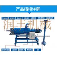 养殖场污水处理设备 动物粪便固液分离机 润丰