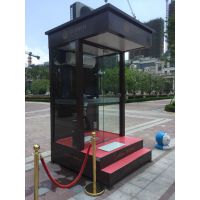 恒大物业 值岗门卫小屋亭子 现货不锈钢钢结构岗亭 成品保安亭出售