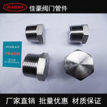 佳豪GB/T14383 1/2NPT 304SS不锈钢六角外丝外螺纹实心堵头