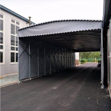 移动大排挡推拉雨棚 台山户外帐篷推拉雨蓬 ZSTS-01仓储工业雨棚