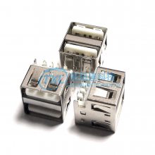 90 Usb A F双层沉板插座usb沉板短体10 5 端子加宽过3 5a双层usb车充接口价格 推发网