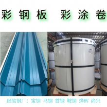 宝钢压型板 TDC5强度 0.7*1000 高耐候HDP 浅青蓝46V AZ镀铝锌基板