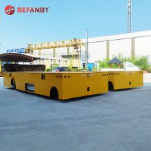 50t大吨位载重无轨电动平车 运输钢材钢包搬运车