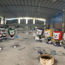 汕尾来图定制玻璃钢卡通公仔雕塑 恒创雕塑厂家直供