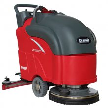 西安清洗吸干拖地机哪里买 工厂保洁刷地机 全自动手推式洗地机18W