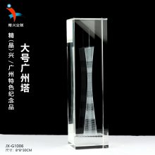 【水晶3D内雕礼品】水晶玻璃内雕建筑,建筑模型礼品 广州塔可订制内容