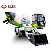 新款搅拌车动力大越野性能大的全自动水泥搅拌车M
