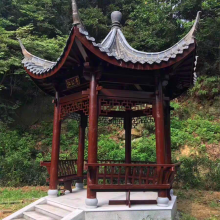 凉亭六角凉亭三层八角凉亭古建凉亭别墅农庄效果图古建长廊