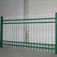 定制新型围墙栅栏 静电喷涂钢管护栏 锌钢护栏厂家