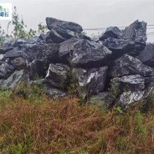 杭州黑山石水景设计/黑山石来图定制/吨位黑山石产地批发
